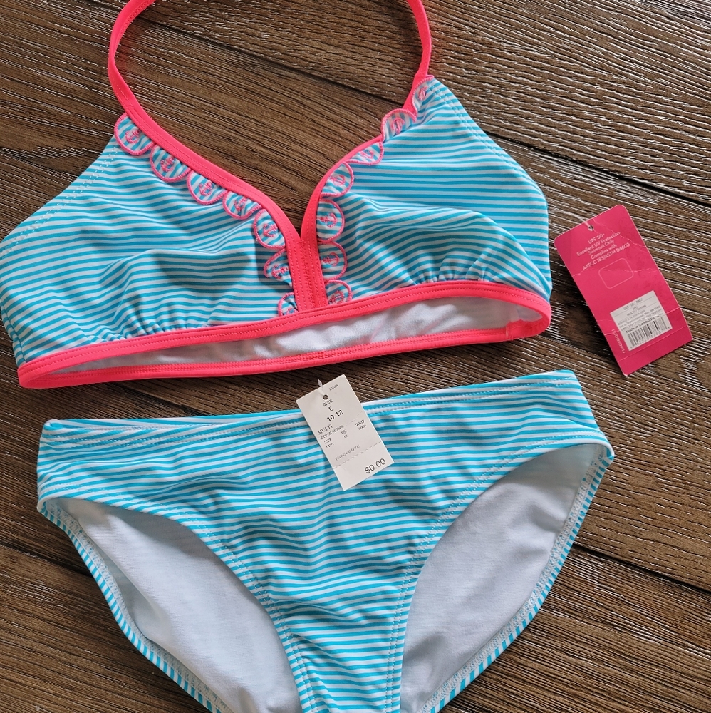 Girls 10/12 2 PC swim bikini bathing suit